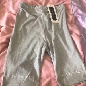 Grey Biker Shorts